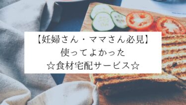 【妊婦さん・ママさん必見】使って良かった食材宅配サービス3選